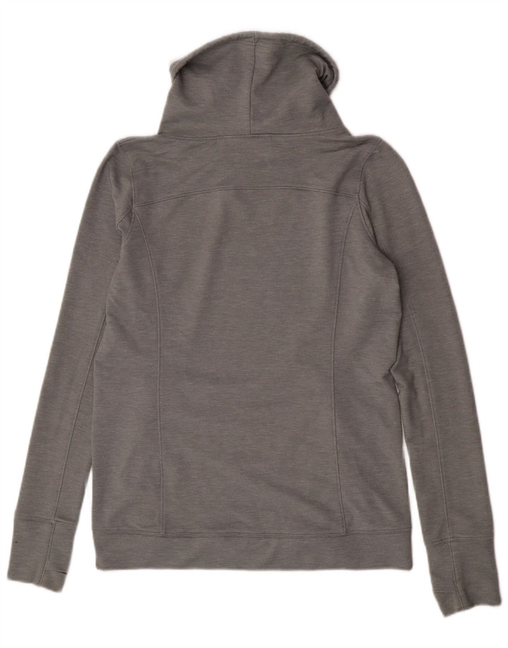 Suéter feminino Under Armour com gola redonda e gola alta UK 14 cinza médio manchado