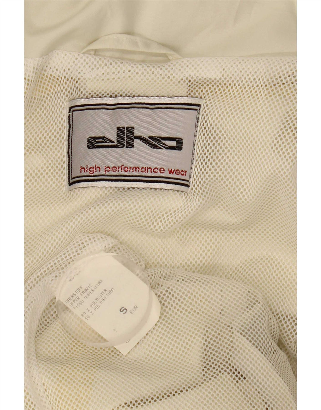 Jaqueta de chuva masculina Elho com capuz e ajuste solto Reino Unido 36 poliéster branco pequeno