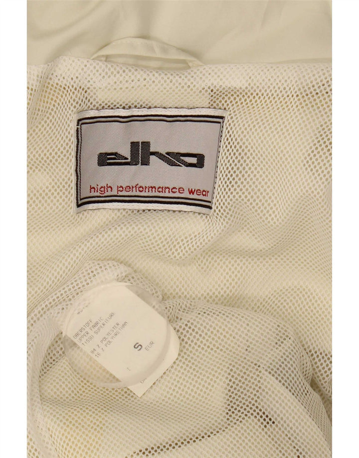 Jaqueta de chuva masculina Elho com capuz e ajuste solto Reino Unido 36 poliéster branco pequeno