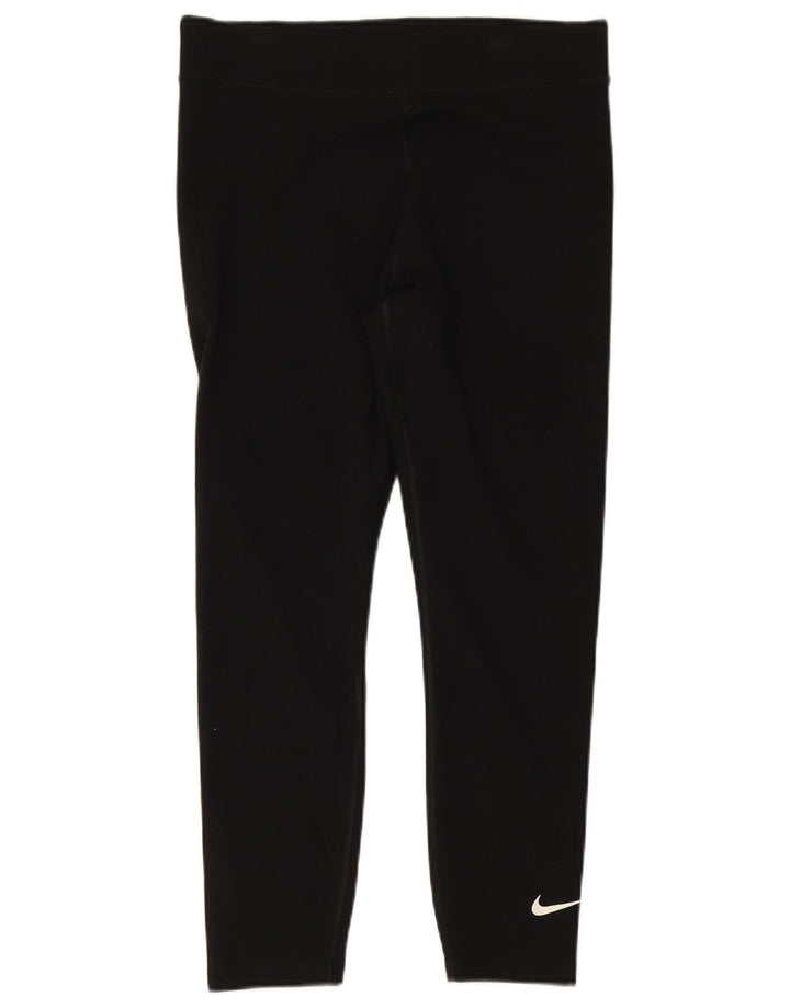 Leggings femininas Nike UK 14 grandes de algodão preto