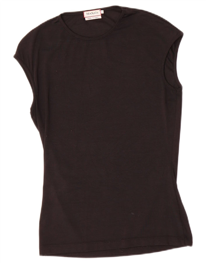 Colete feminino Max & Co. UK 8 pequeno preto