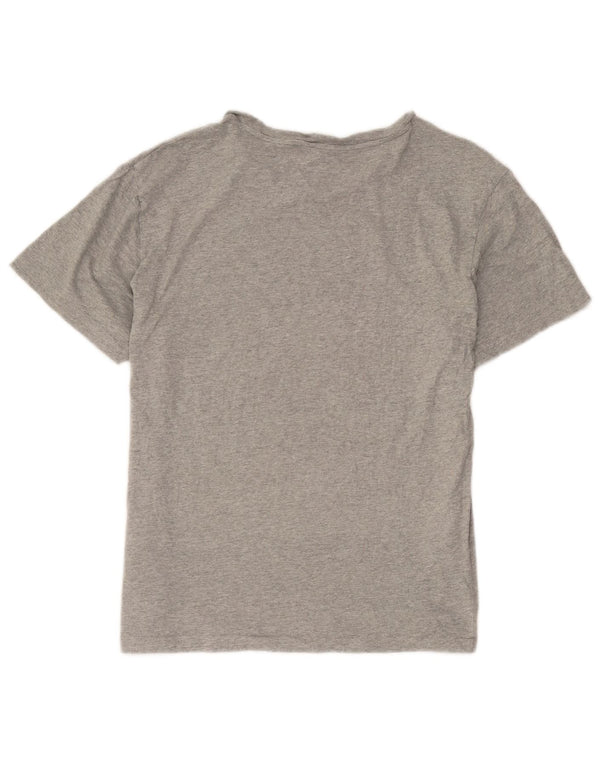 Camiseta feminina Polo Ralph Lauren com estampa gráfica UK 16 grande algodão cinza