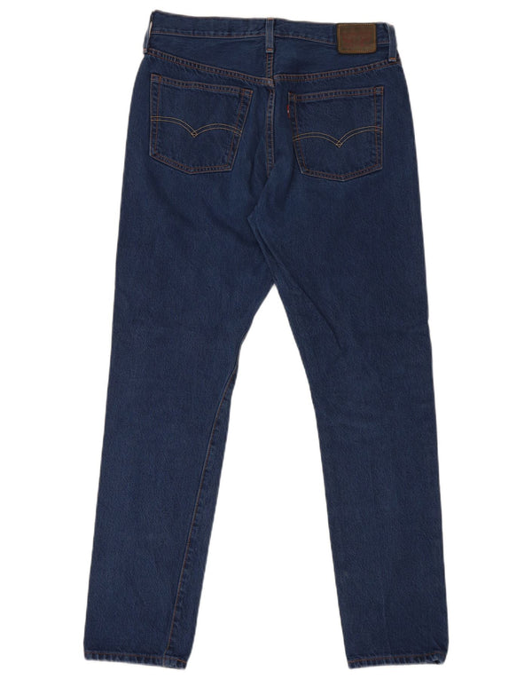 Calça jeans masculina Levi's 501 S Slim Straight W29 L30 azul algodão