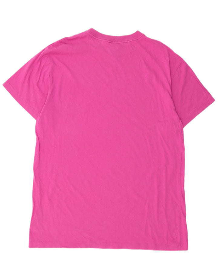 Camiseta masculina NIKE Top grande de algodão rosa