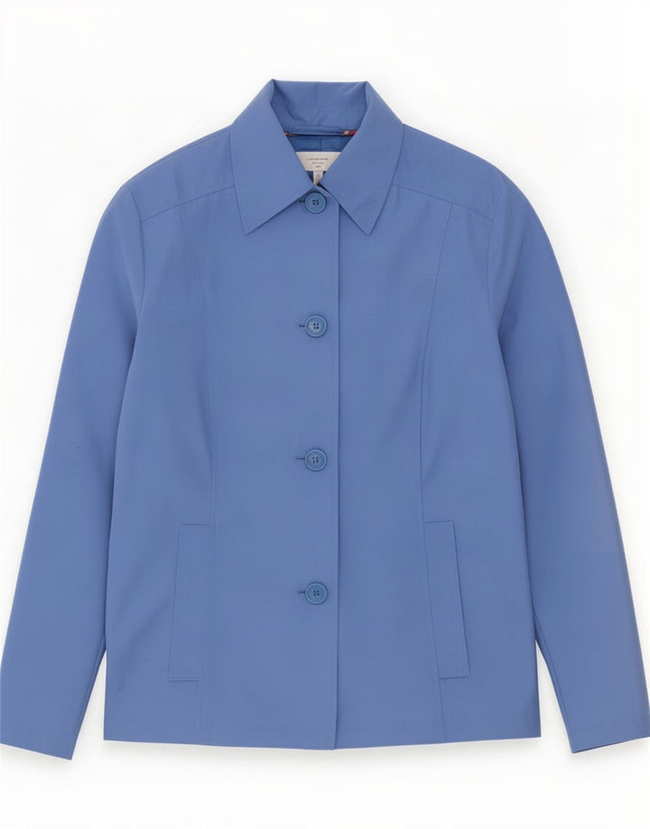 Jaqueta bomber feminina Marks & Spencer Reino Unido 14 grande poliéster azul