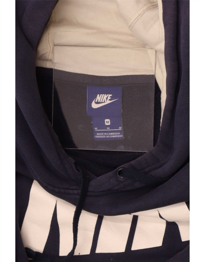 Jumper com capuz gráfico masculino Nike médio azul marinho