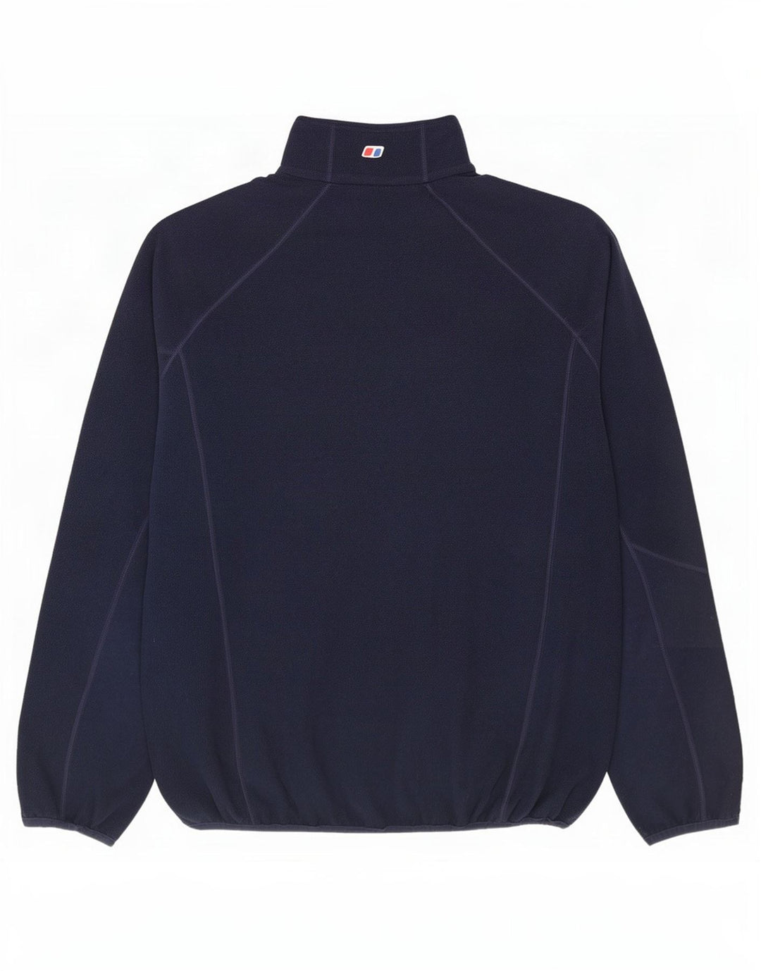Berghaus Suéter masculino de lã com zíper e gola grande poliéster azul marinho