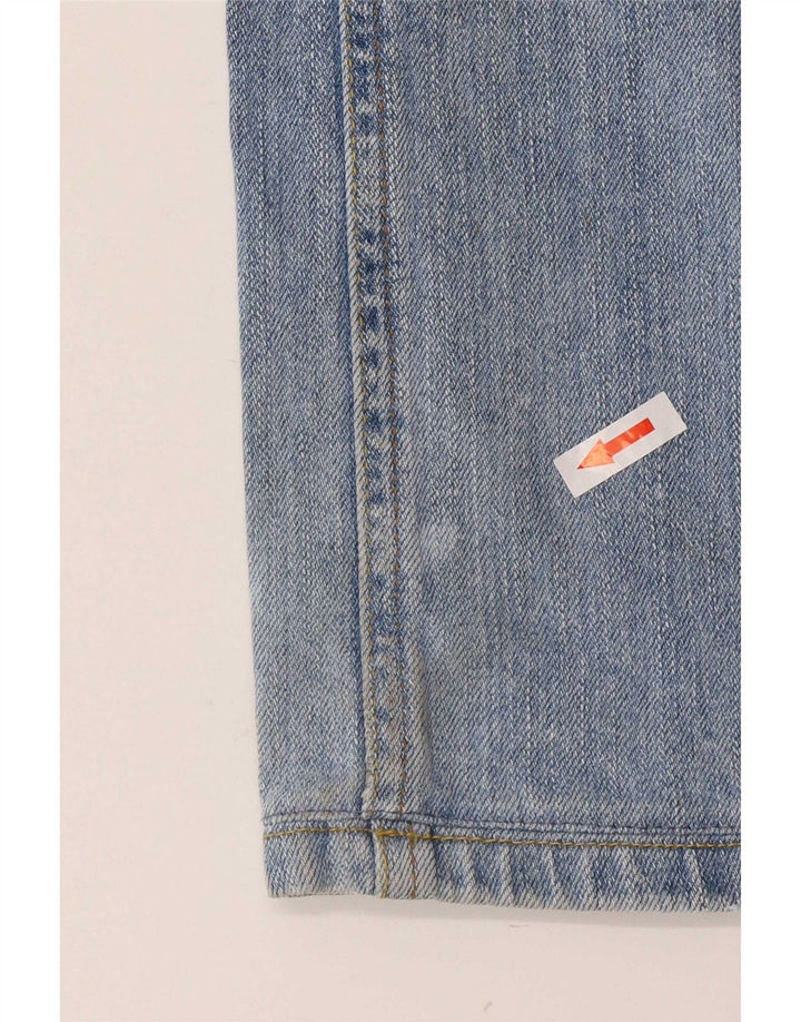 Jeans vintage feminino bootcut W32 L28 algodão azul