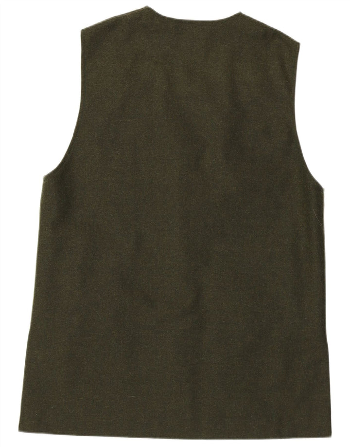 Colete feminino VINTAGE UK 16 grande cáqui