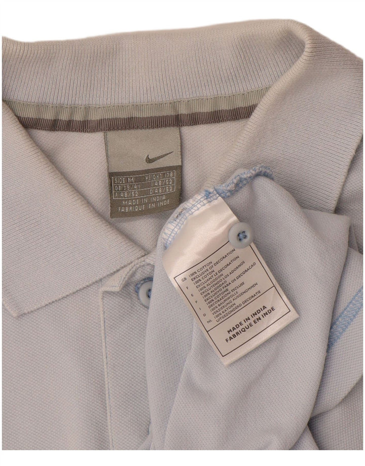 Camisa polo masculina Nike UK 39/41 algodão azul médio