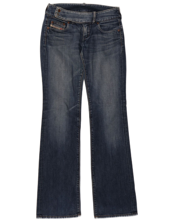 Diesel feminino bootcut jeans W27 L33 azul algodão