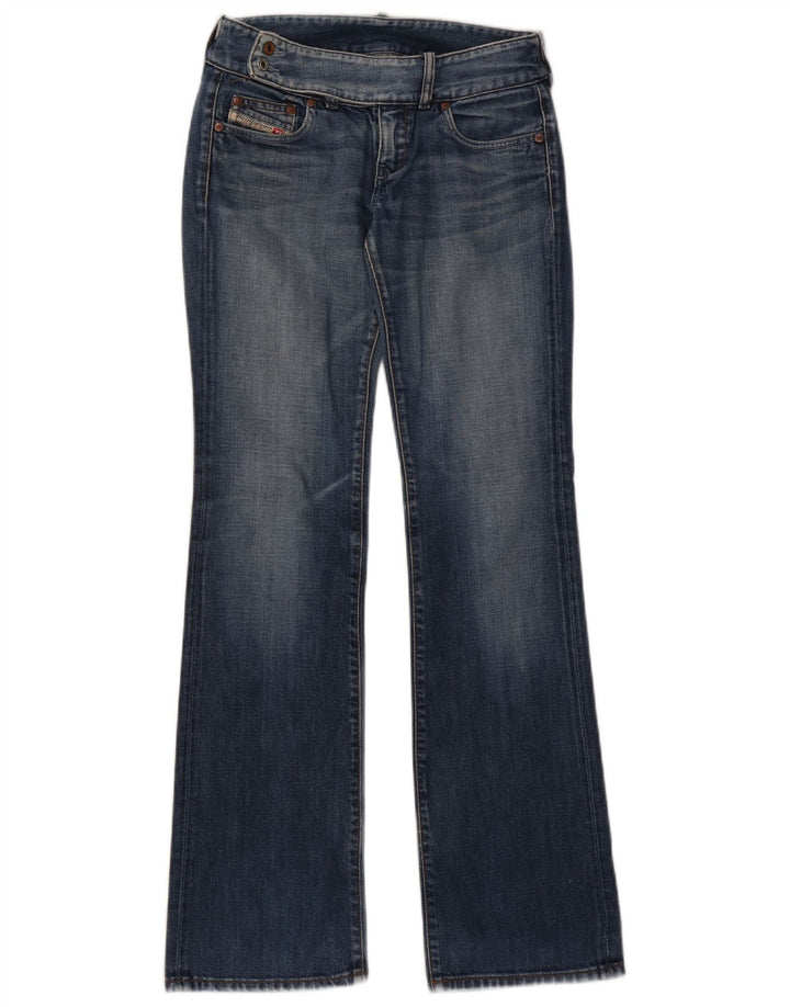 Diesel feminino bootcut jeans W27 L33 azul algodão