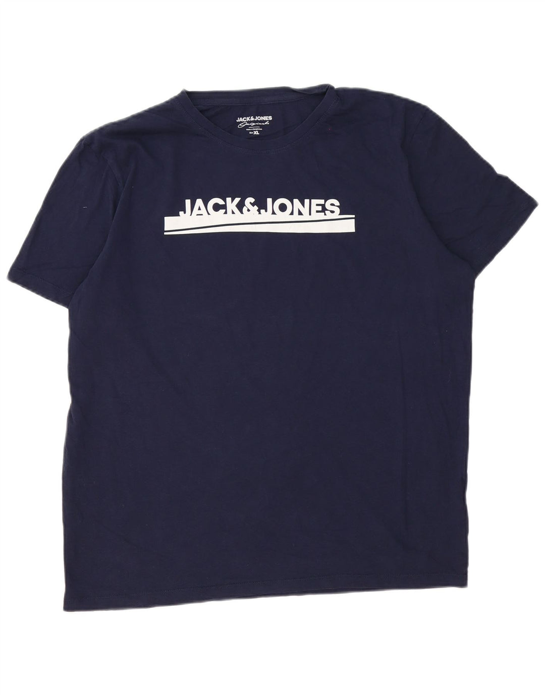 Camiseta gráfica masculina Jack & Jones Top XL azul marinho