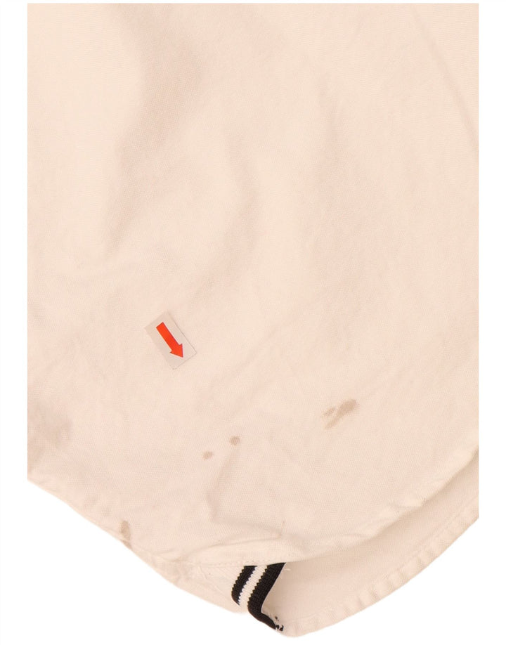 Camisa masculina FRED PERRY de algodão branco médio