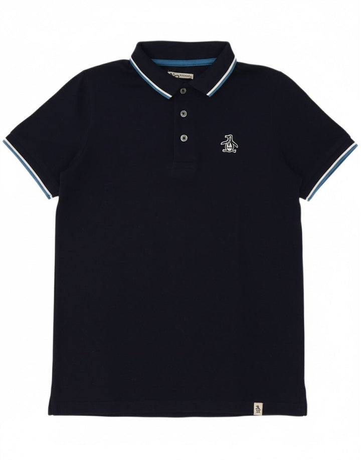 Polo PENGUIN Meninos 9-10 Anos Azul Marinho Algodão