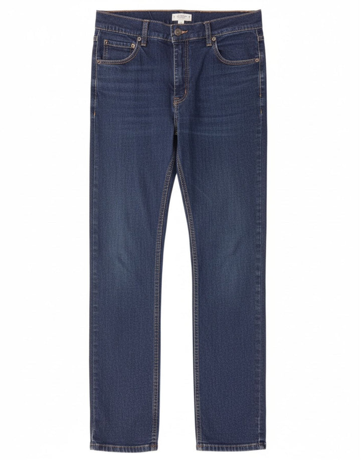 CHEAP MONDAY Jeans retos femininos W32 L32 algodão azul marinho