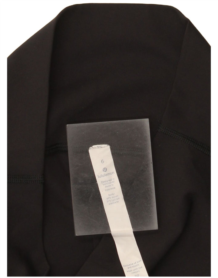 Lululemon Leggings capri feminino US 6 médio preto nylon
