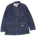 Jaqueta jeans masculina vintage UK 44 2XL azul