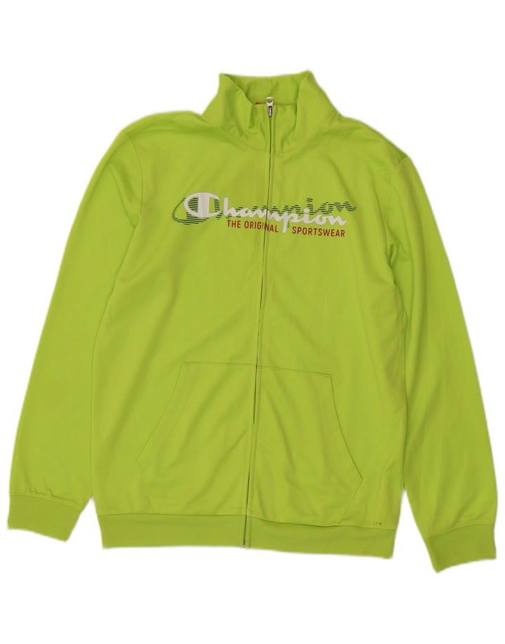 Jaqueta Champion Boys Graphic Treino Top 13-14 Anos XL Verde Poliéster
