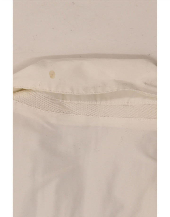 Geox Womens Respira Pea Coat UK 14 Grande Poliéster Branco