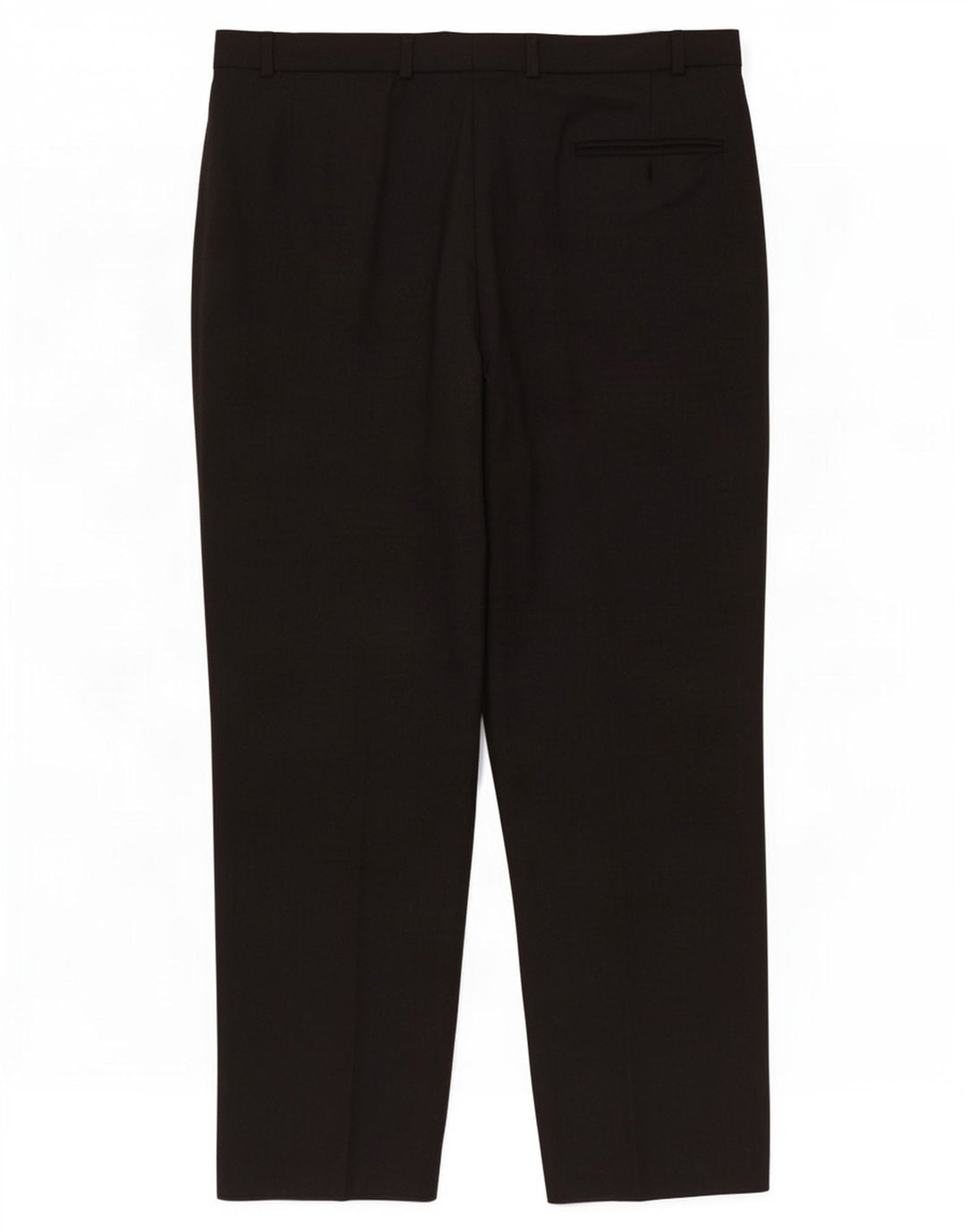 Calça masculina de terno reto Marks & Spencer W40 L31 lã cinza