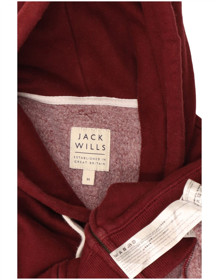 Suéter masculino com capuz e zíper JACK WILLS algodão marrom médio