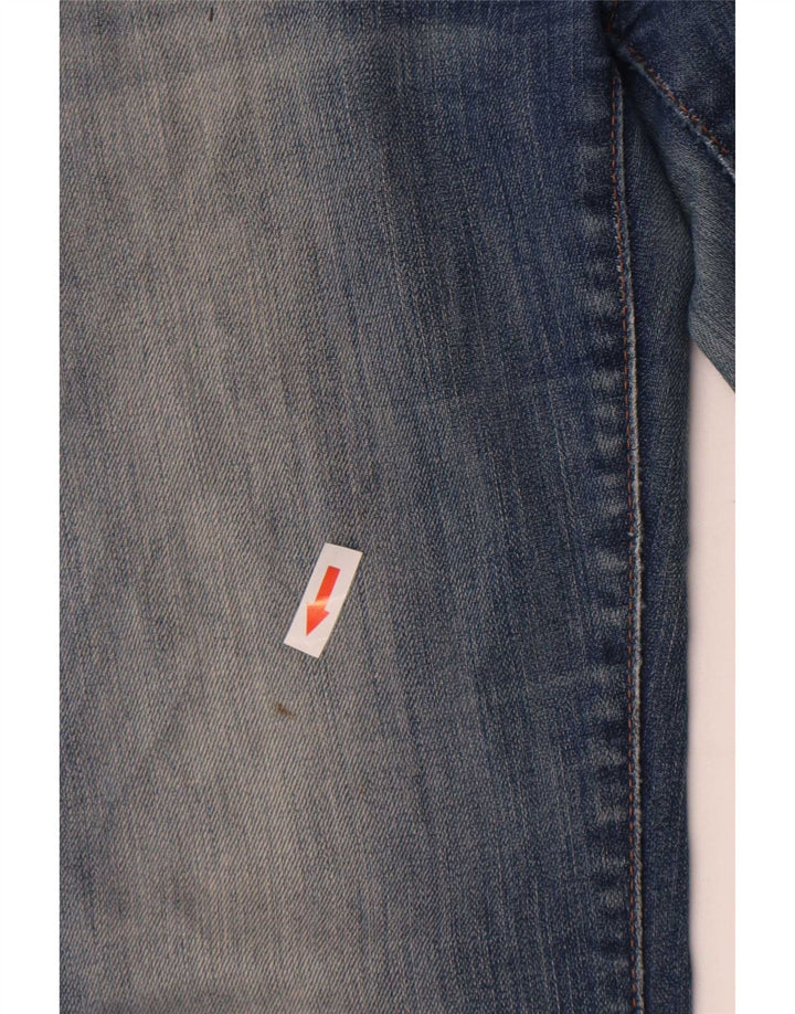 Zara Jeans feminino queimado EU 38 pequeno W28 L30 azul