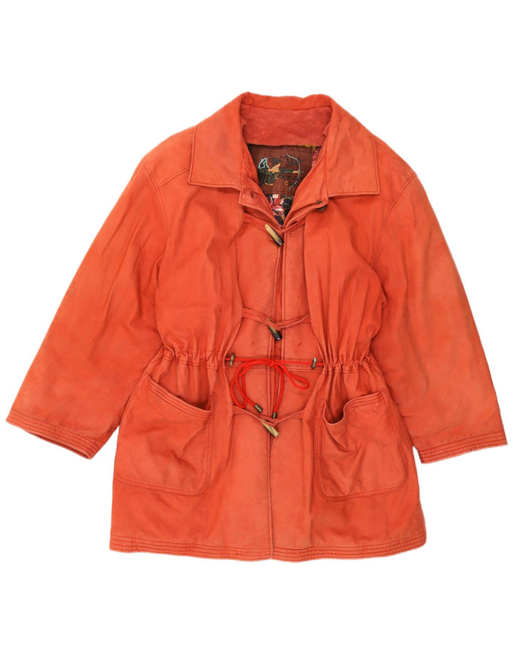 Jaqueta Duffle Feminina Vintage IT 46 Grande Laranja