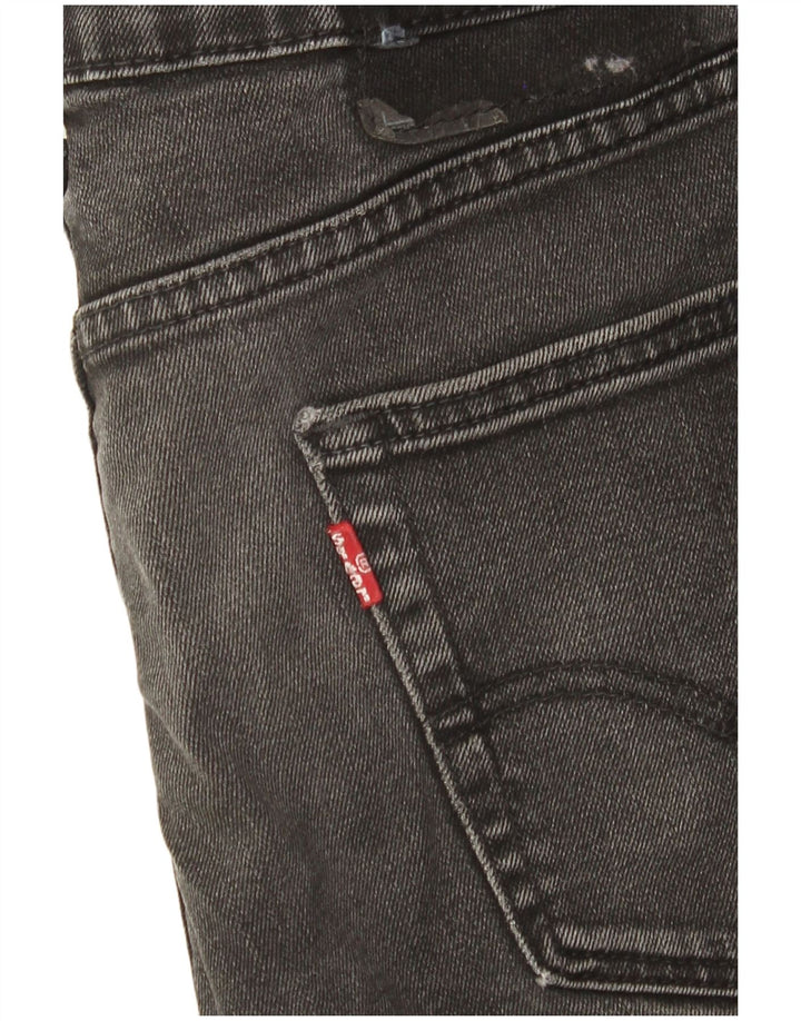 Calça jeans reta masculina Levi's W30 L31 preta
