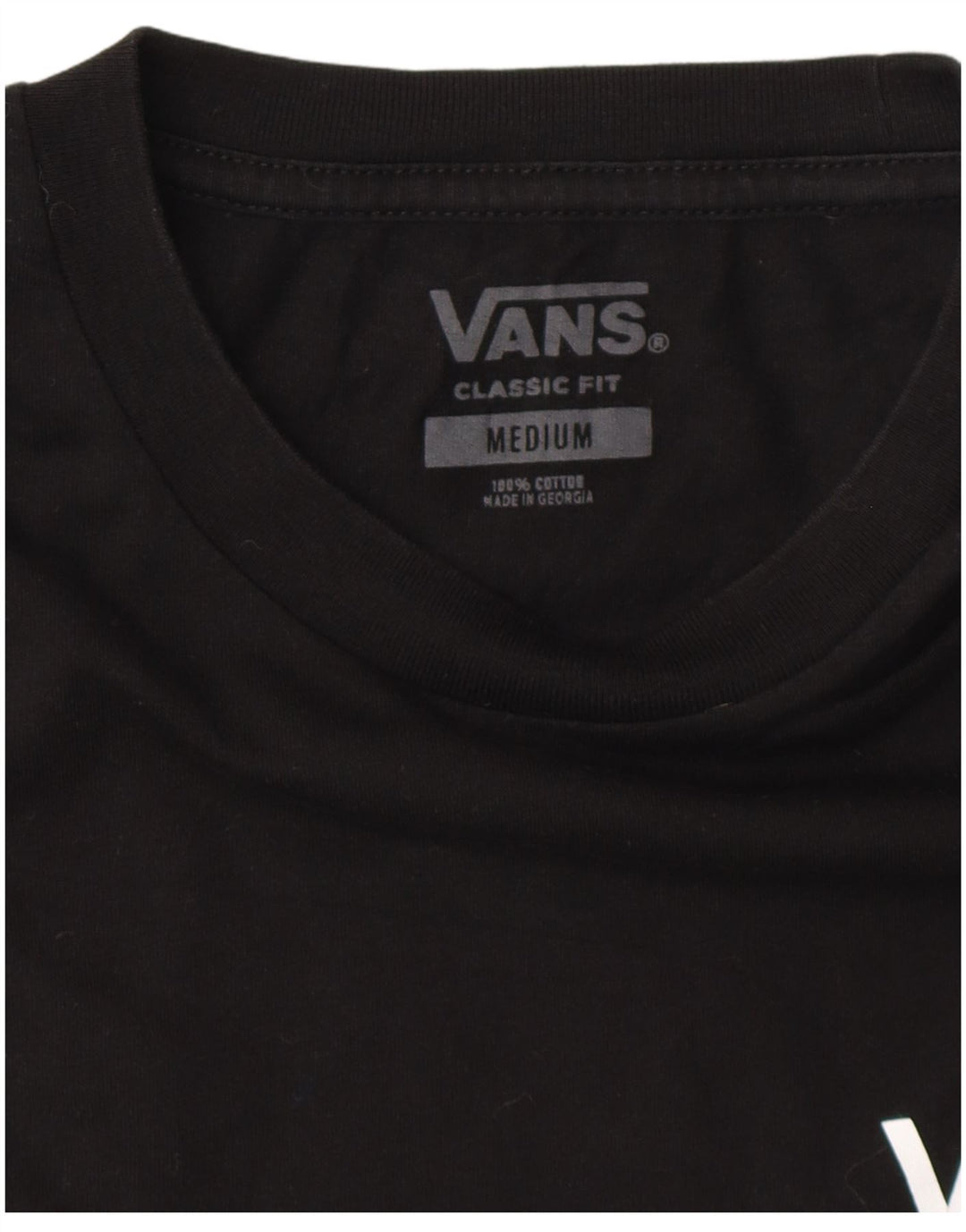 Camiseta masculina VANS Classic Fit Graphic Top Médio Algodão Preto
