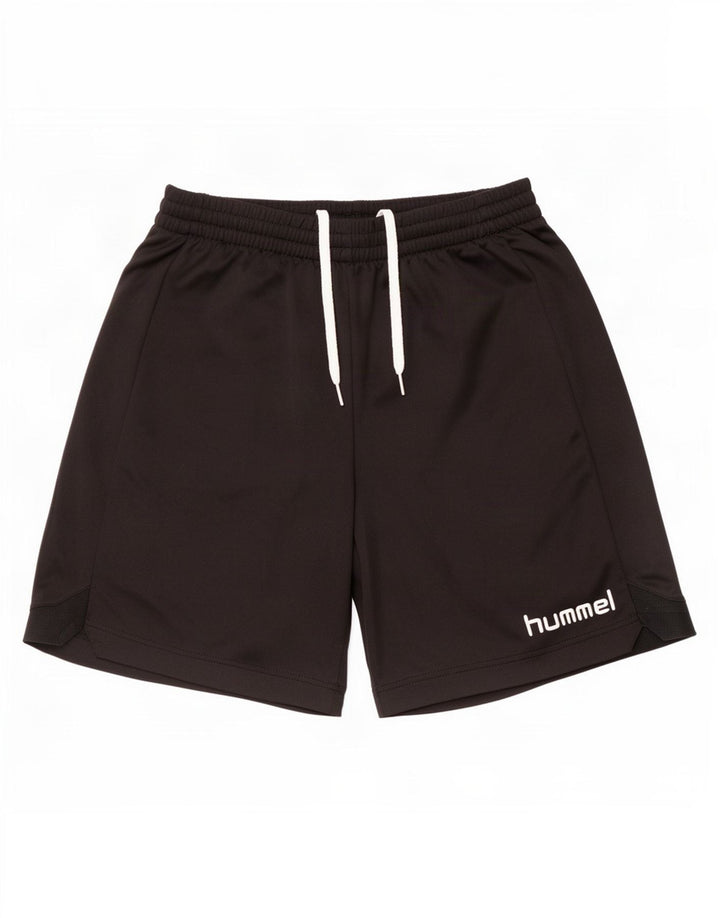 Hummel Mens Graphic Sport Shorts Médio Poliéster Preto