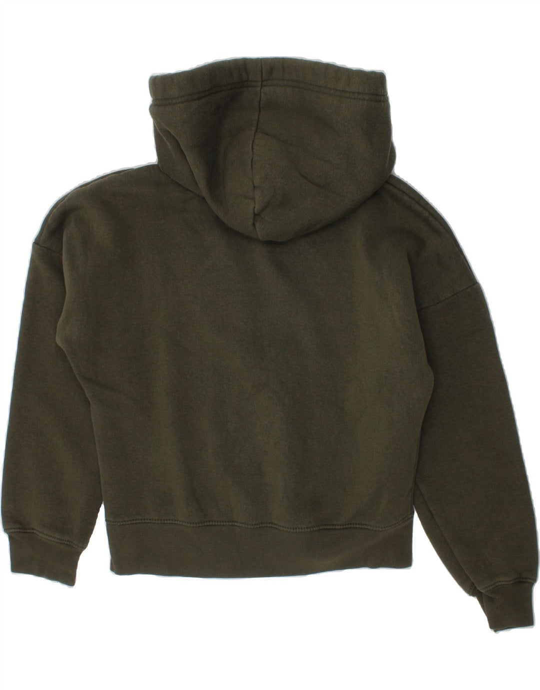 BENCH Girls Graphic Hoodie Jumper 11-12 Years Khaki Cotton Vintage Bench and Second-Hand Bench from Messina Hembry 