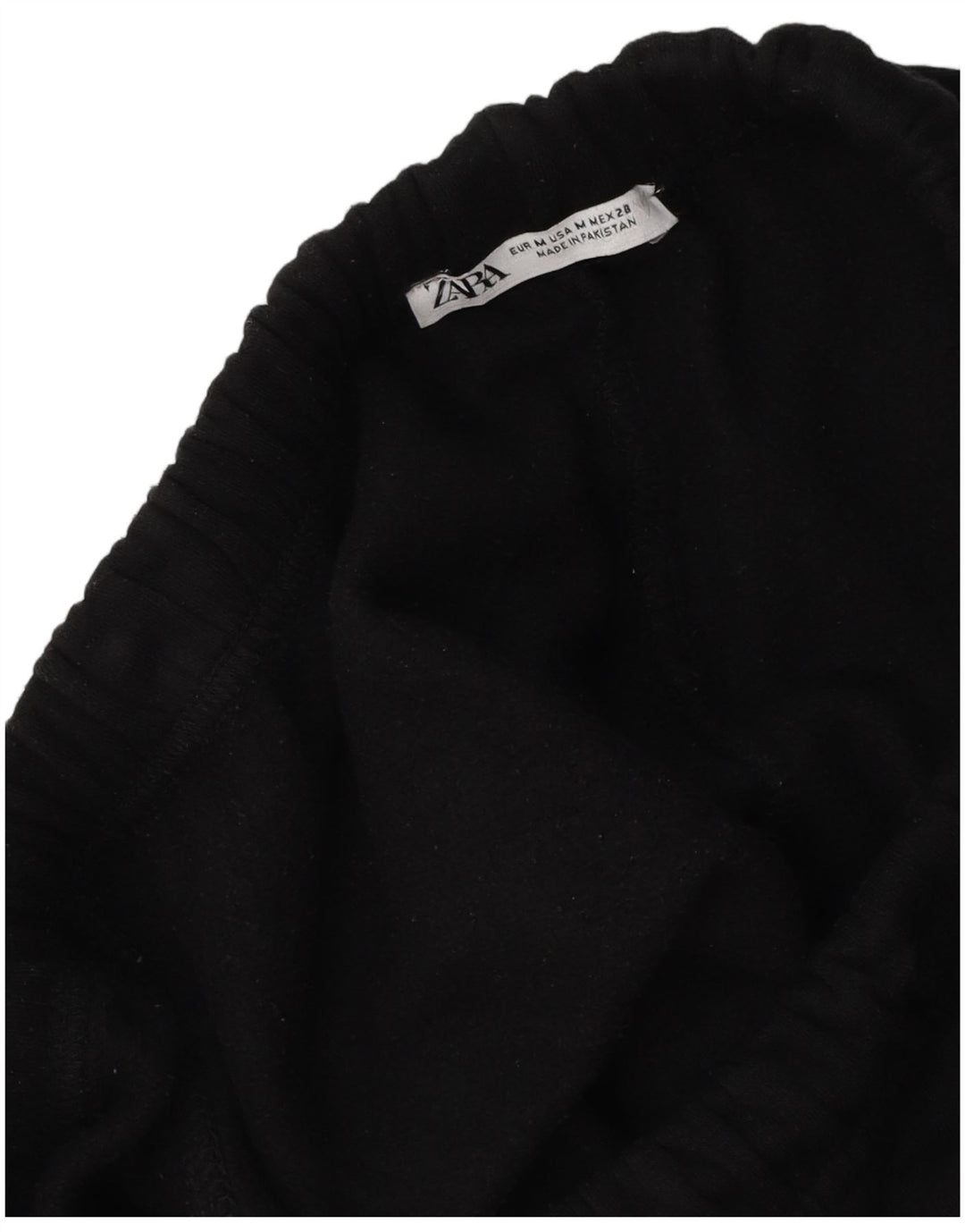 Calça esportiva feminina Zara Loose Fit Cargo Reino Unido 12 Médio Preto