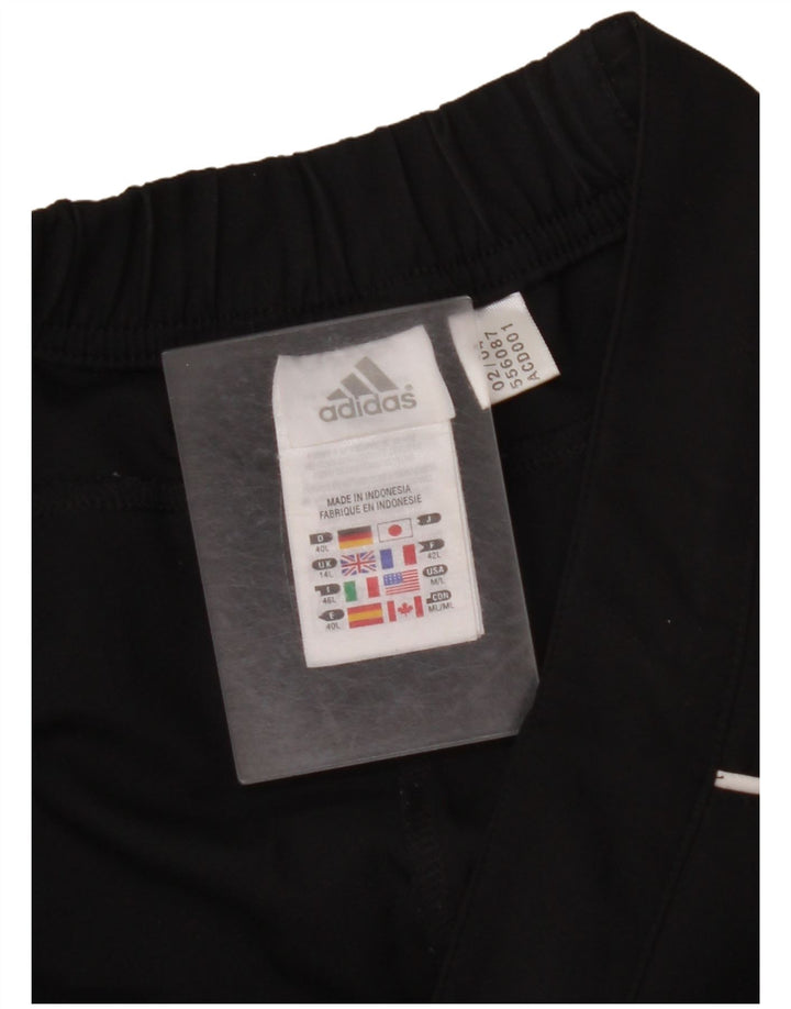Calças de treino femininas ADIDAS UK 14 médio preto poliéster