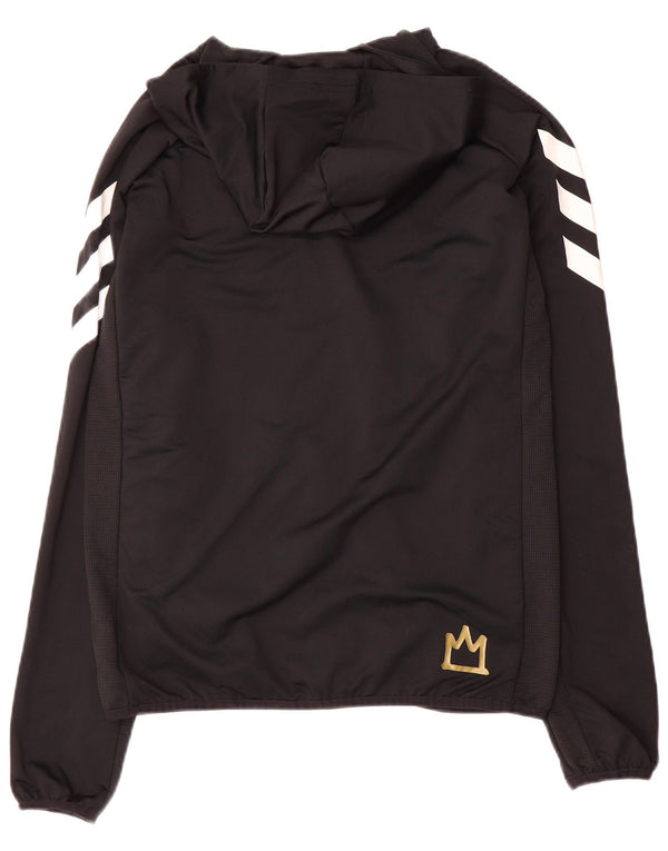 Adidas Boys Salah Hooded Tracksuit Top Jaqueta 13-14 Anos Preto Colorblock