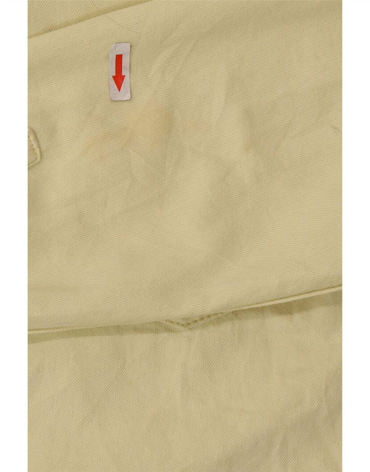 Camisa masculina Zara médio algodão amarelo