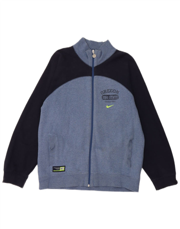 NIKE Boys Oregon State Tracksuit Top Jacket 14-15 anos grande azul