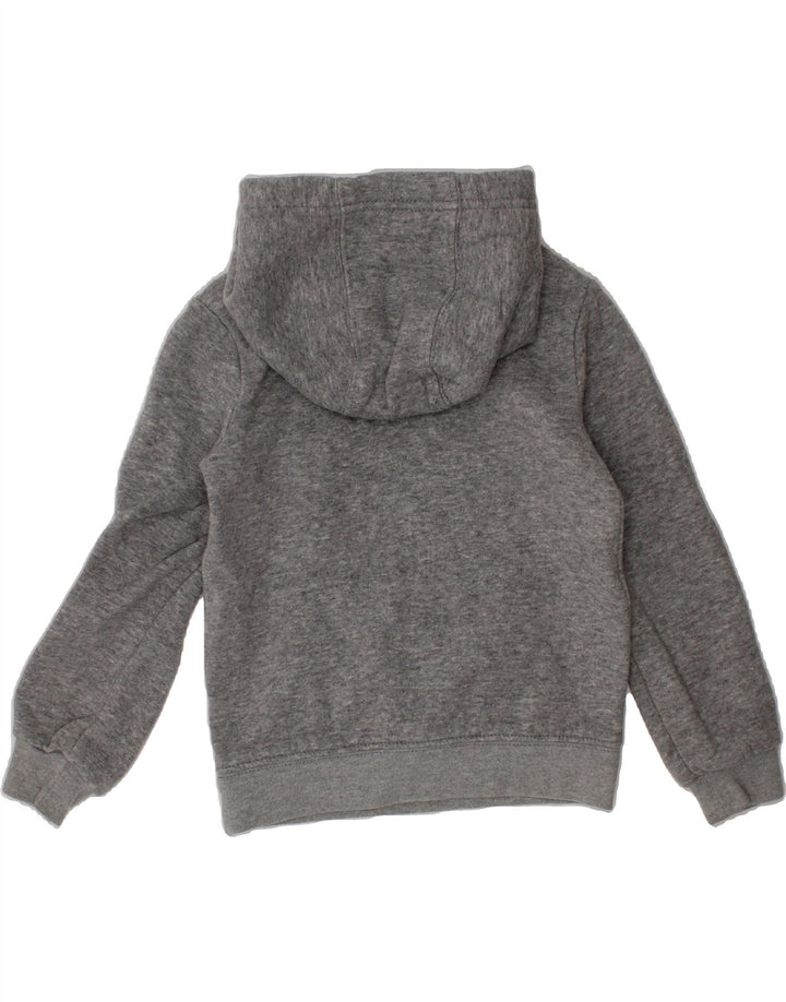 NIKE Girls Graphic Hoodie Jumper 2-3 Years Grey Cotton Vintage Nike and Second-Hand Nike from Messina Hembry 