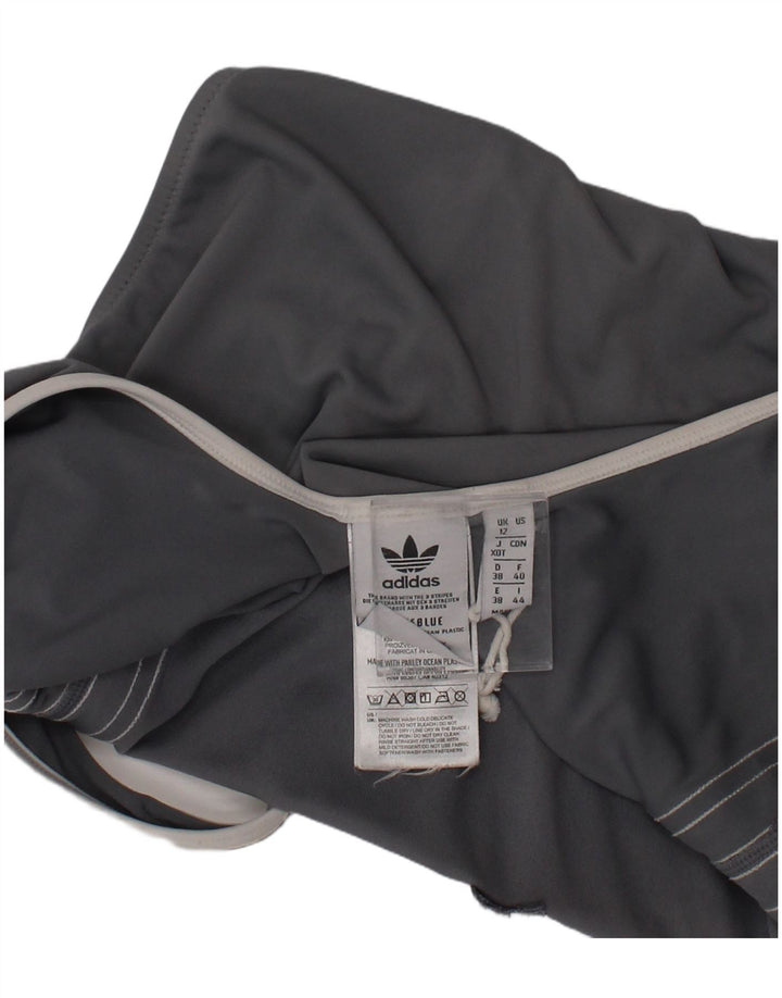 Adidas Womens Swimwear UK 12 Médio Cinza Poliéster Esportes