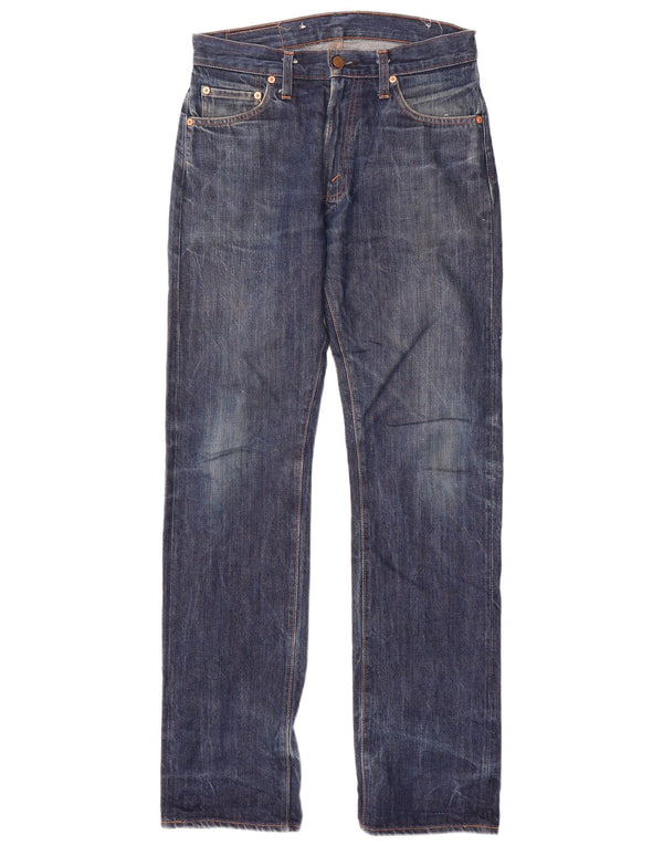 Levi's Masculino 505 Straight Jeans W30 L32 Azul Marinho Algodão