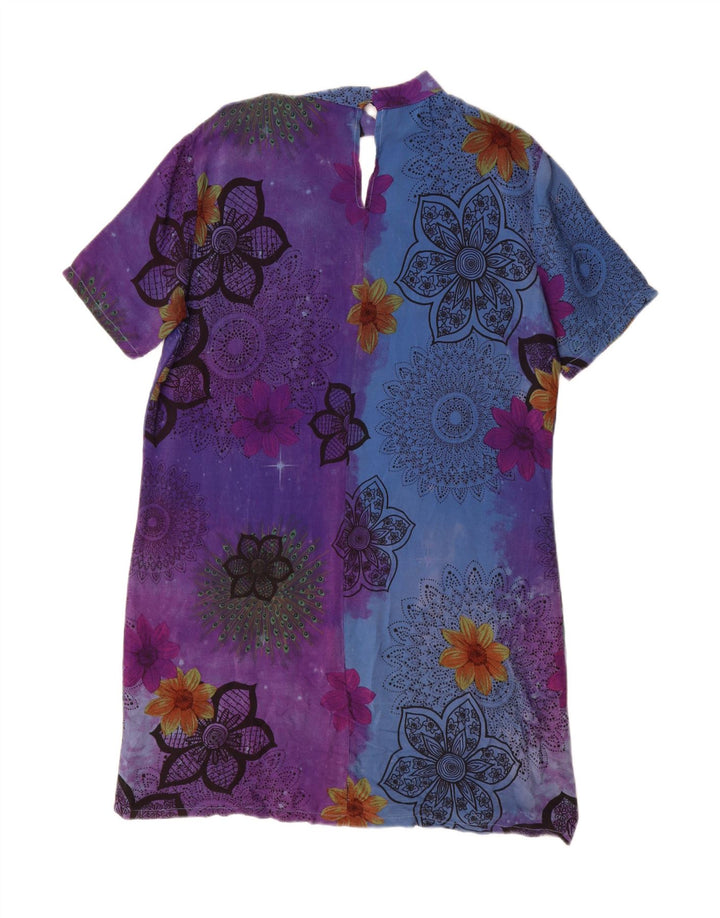 Vestido feminino Desigual Graphic Shift EU 42 grande floral multicolorido