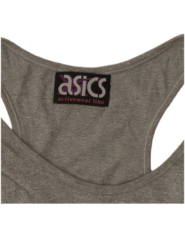 ASICS Mens Graphic Vest Top Cinza Médio