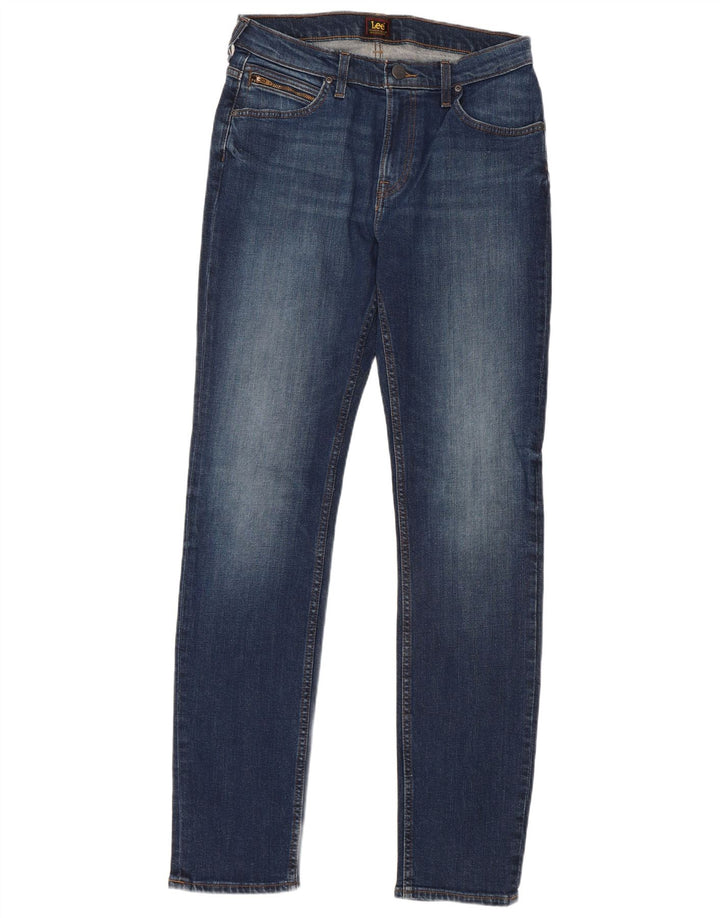 LEE Mens Rider Slim Jeans W30 L34 Azul Algodão
