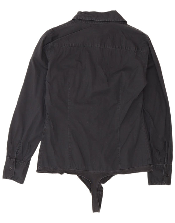 Camisa Bodysuit Feminina Benetton UK 14 Médio Preto