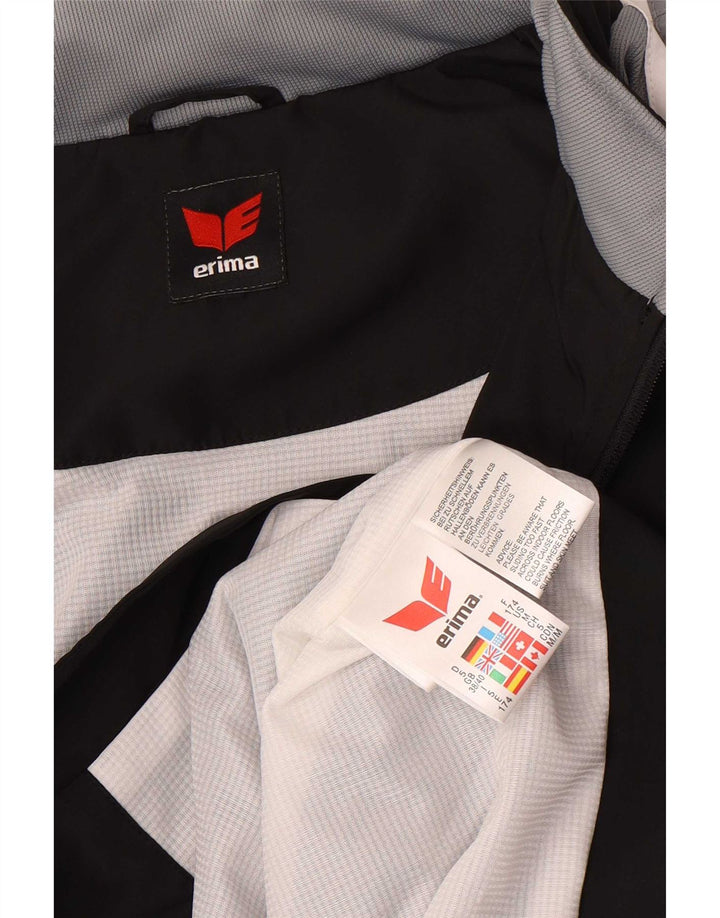 Erima Mens Treino Top Jacket UK 38/40 Médio Preto Colourblock Poliéster