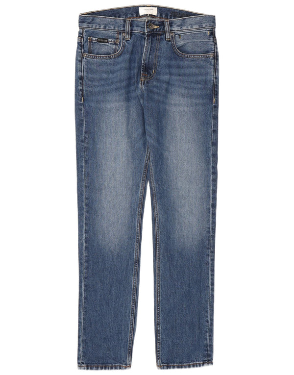Quiksilver Mens Slim Jeans W30 L32 Azul Algodão