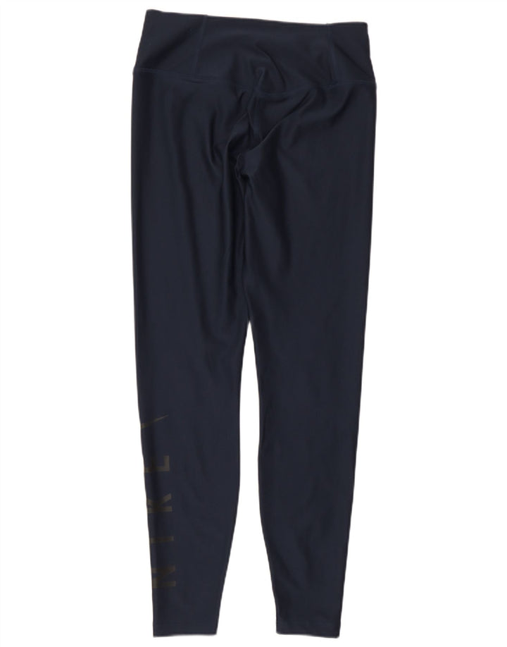 Leggings Nike Dri Fit Graphic UK 8 Pequeno Azul Marinho