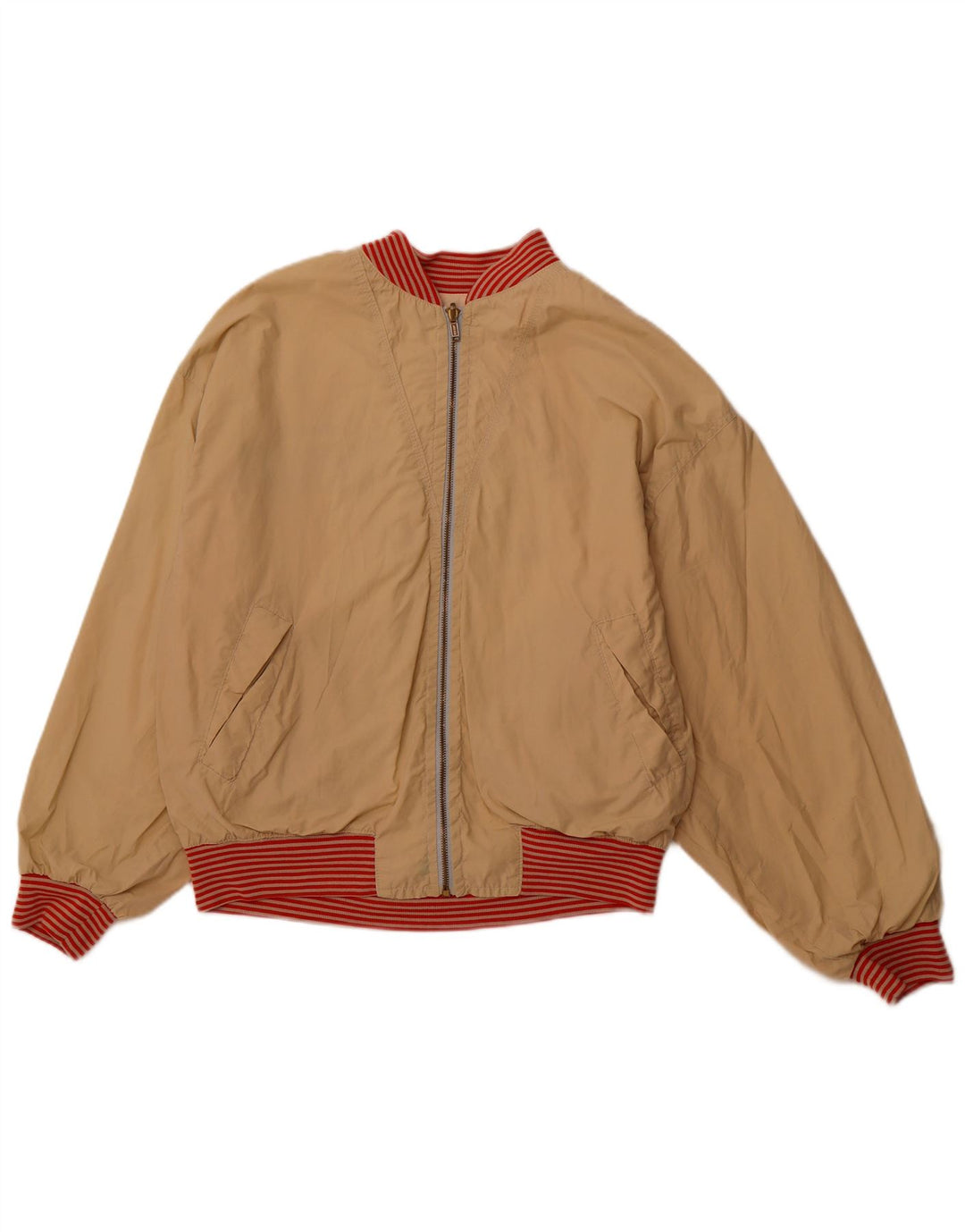 Jaqueta masculina gráfica reversível QUARRY UK 42 XL algodão branco