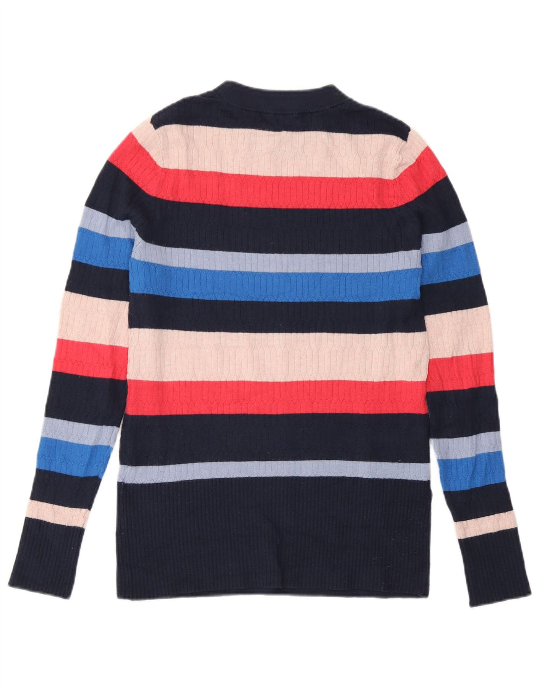 Suéter feminino Marks & Spencer com gola redonda Reino Unido 10 pequeno multicolorido