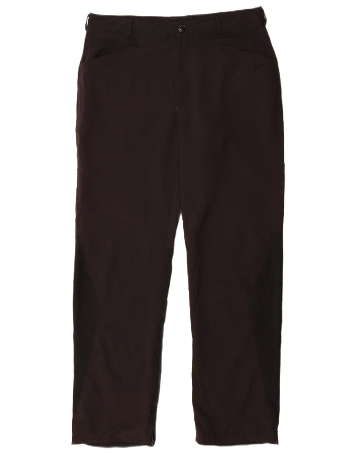 Calça casual reta masculina NIKE W34 L32 poliéster preto